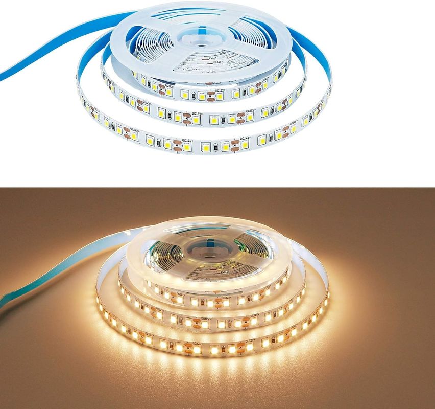 2835 LED ストライプ 光源 5M/ロール DC 12V/24V 白色PCB発光色 室内照明用