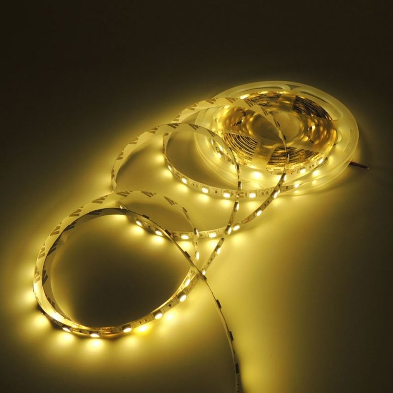 5m/roll SMD2835 柔軟なLEDストライプ 120LED 直接工場 良質 8mm PCB IP20 室内装飾