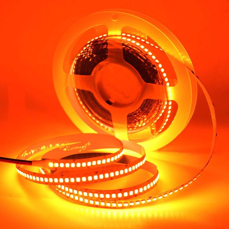 12V 240LEDS SMD 2835 LEDストライプライト 1200LEDs 16.4Ft 防水色 赤緑青 オレンジ