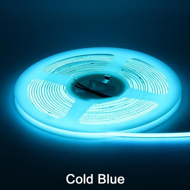 3MM 幅 超狭い COB LED ストライプ 400Leds/m 氷青 5m 長寿命 カスタム照明