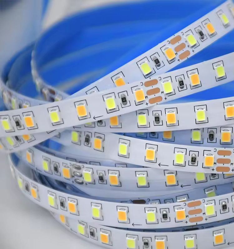 工場販売 二色 CCT LED ストライプライト 24v 色温 調節可能 120led 12v 光 2835 LED ストライプ 装飾