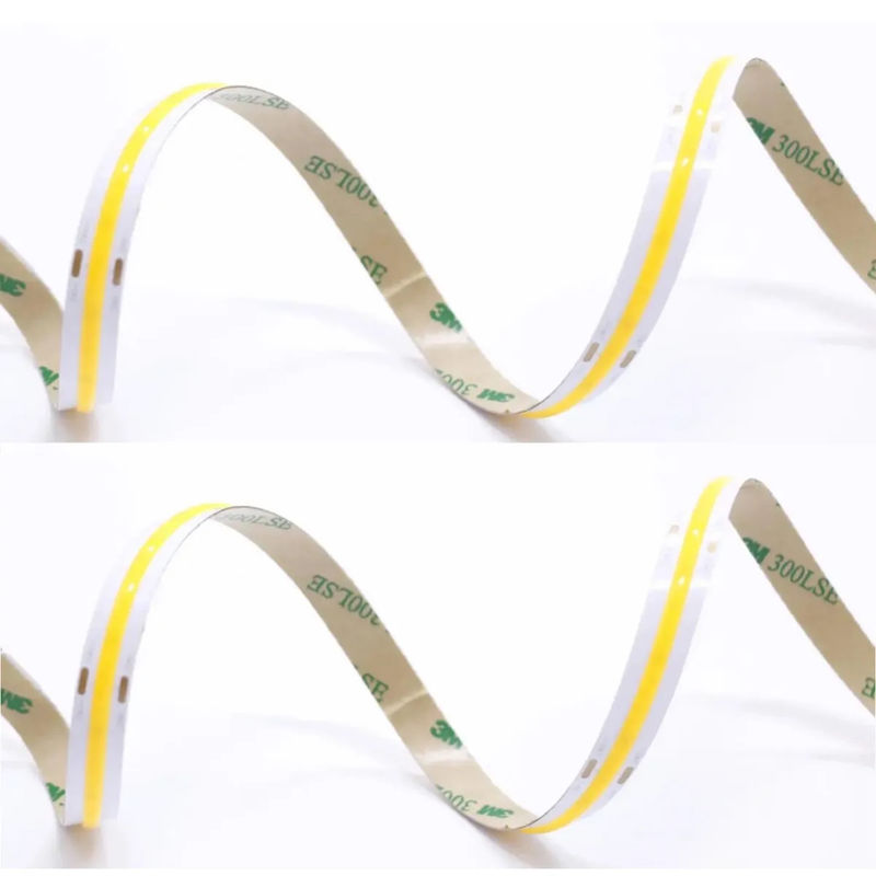 暗調可能なIP20 320LEDS 90Ra COB LEDストライプ 10W/M 室内照明用