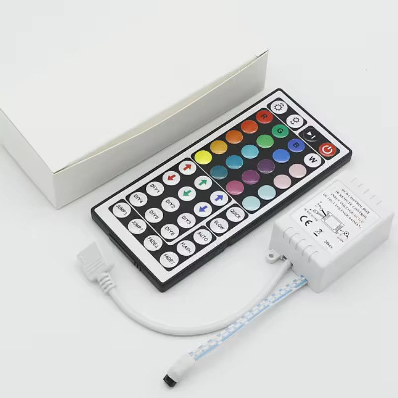 オリジナル 工場 44キー 5V 12V 24V RGB LED コントローラー RF 無線 LED ライト モノクロム ディマー リモコン コントローラー