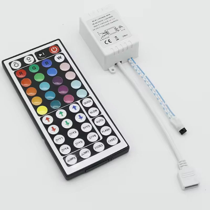 オリジナル 工場 44キー 5V 12V 24V RGB LED コントローラー RF 無線 LED ライト モノクロム ディマー リモコン コントローラー