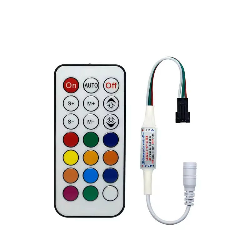 高品質の21キー2084ピクセル RFフルカラーコントローラ WS2811 DC5~24Vコントローラ 2812 ICドリームカラーLEDコントローラ