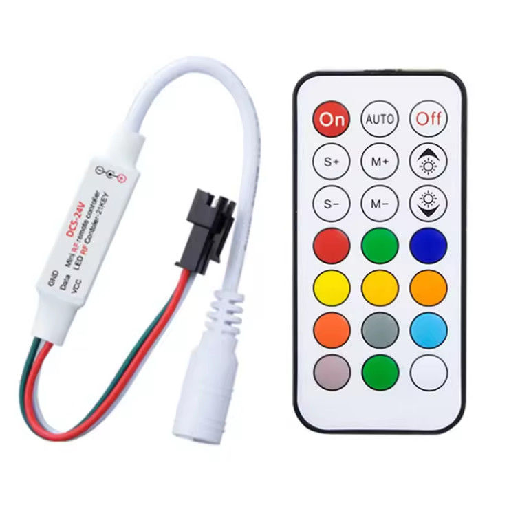 高品質の21キー2084ピクセル RFフルカラーコントローラ WS2811 DC5~24Vコントローラ 2812 ICドリームカラーLEDコントローラ