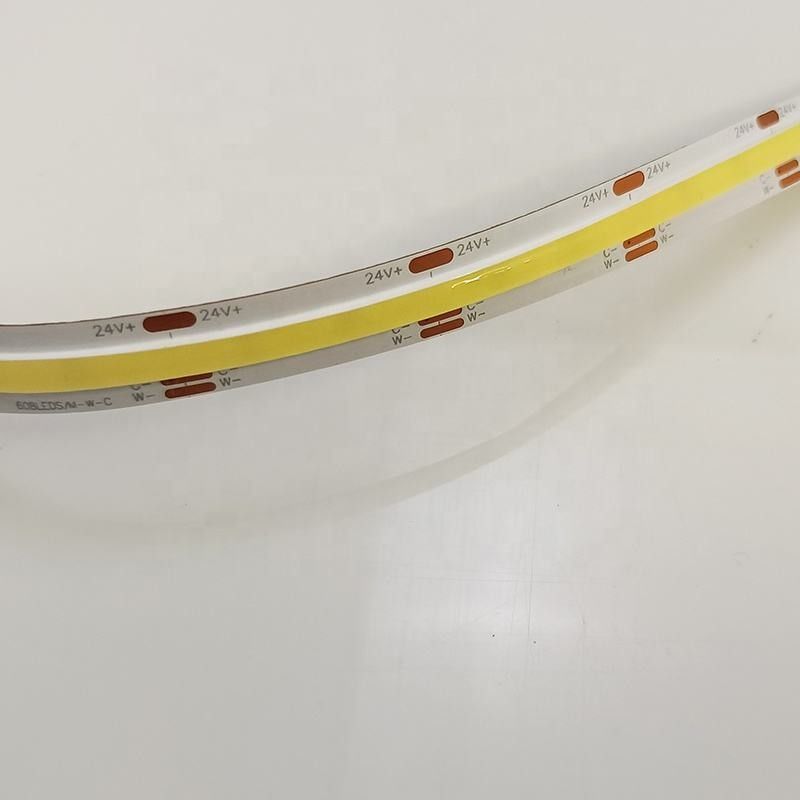 柔軟性のあるCCTCOB ディムブルLEDストライプ 560Led/m 90 CRI DC24V CE/RoHS認証