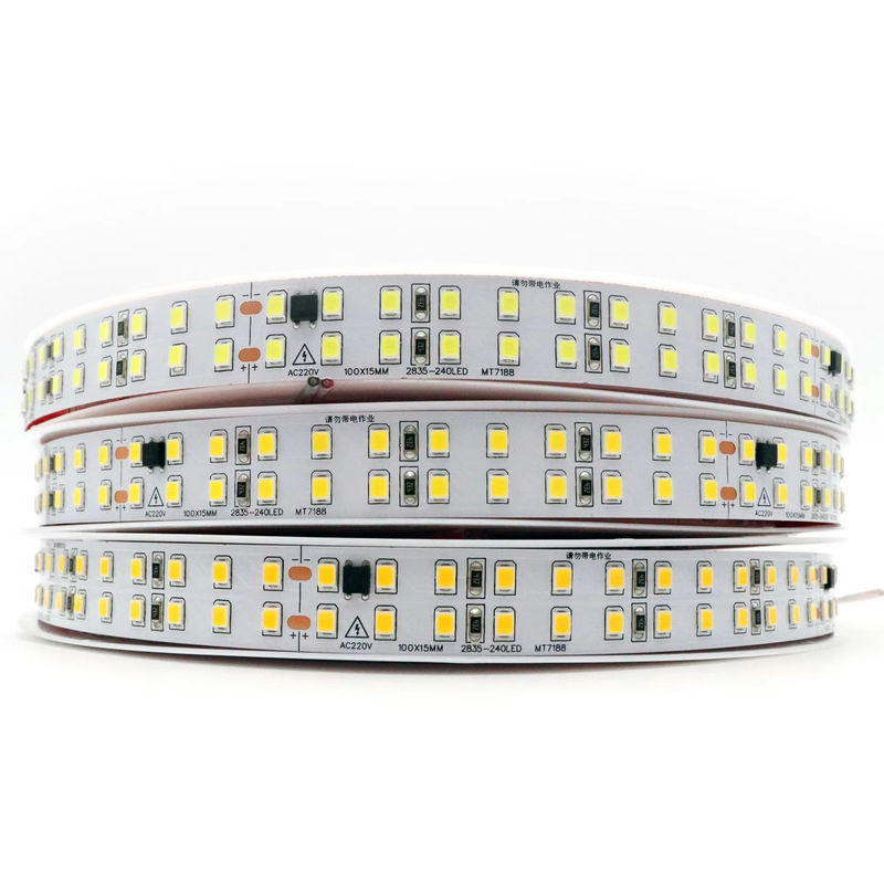 IP20 SMD2835 240LEDS 2列 110V 暗調可能なLEDストライプライト 南米の部屋用