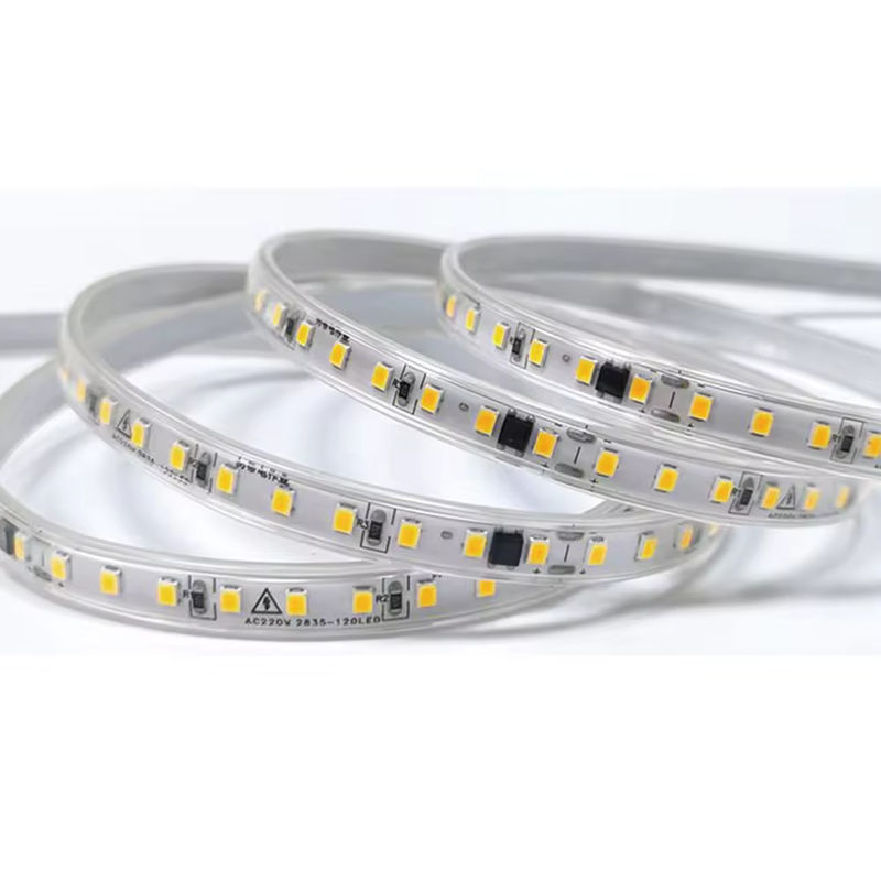 120LED/m 室内用 柔軟なLEDストライプ ドライバー不要 CRI80 2835 SMD 8mm PCB 長さ 5M/10M
