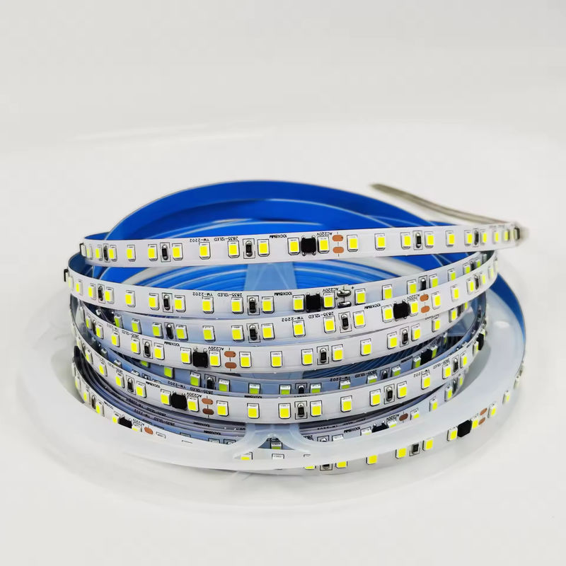 120LED/m 室内用 柔軟なLEDストライプ ドライバー不要 CRI80 2835 SMD 8mm PCB 長さ 5M/10M