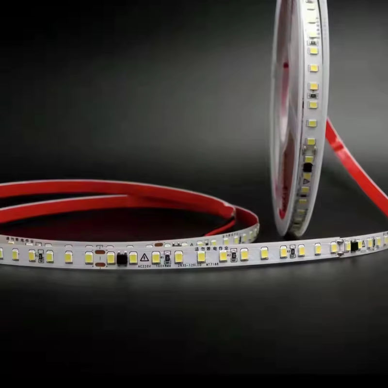 切断可能 110V 10cm IP65 120 LED 2835 LED ストライプテープランプ 防水 IP20 柔軟な LED ストライプ
