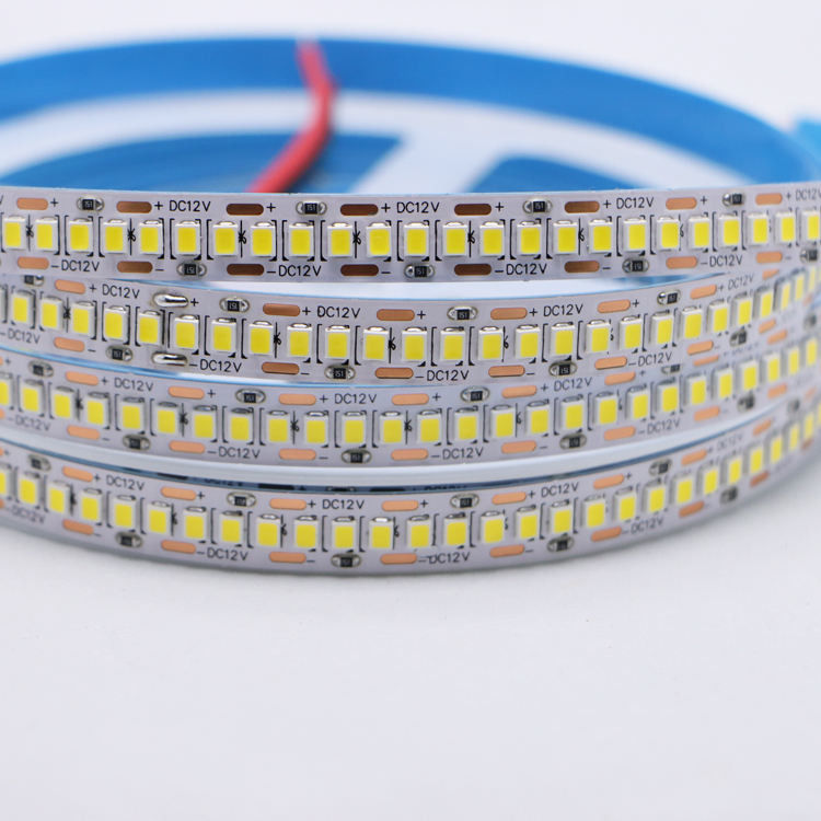 DC12V/24V 10mm 5M/Roll 2835 80Ra LEDストライプ 白いPCBと120°ビームアングル
