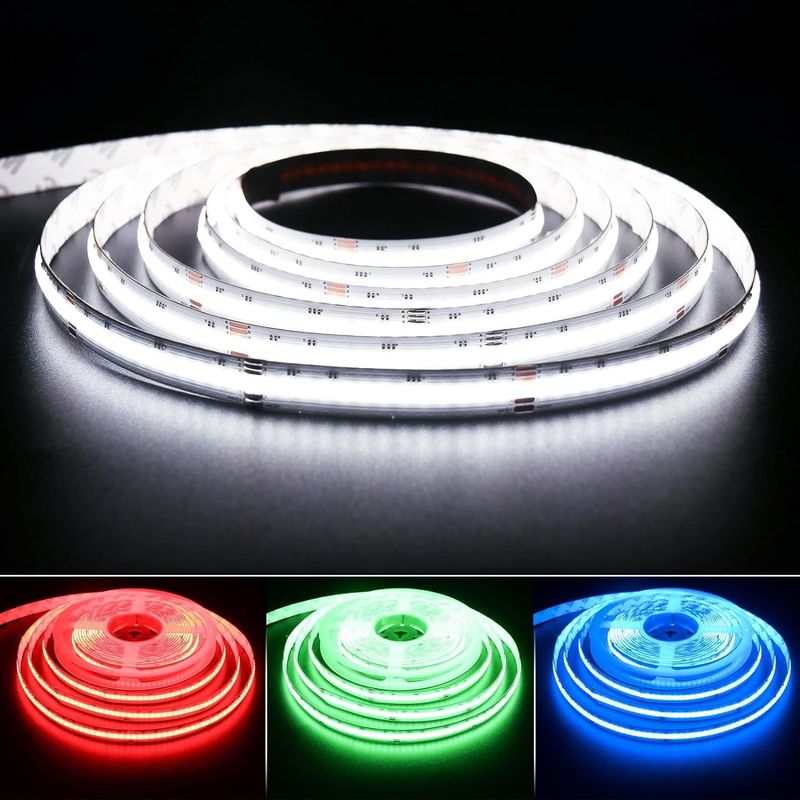 784 LED/m RGBW チップ COB LED ストライプ 調節可能 -20°C から 60°C DC 24V 入力電圧