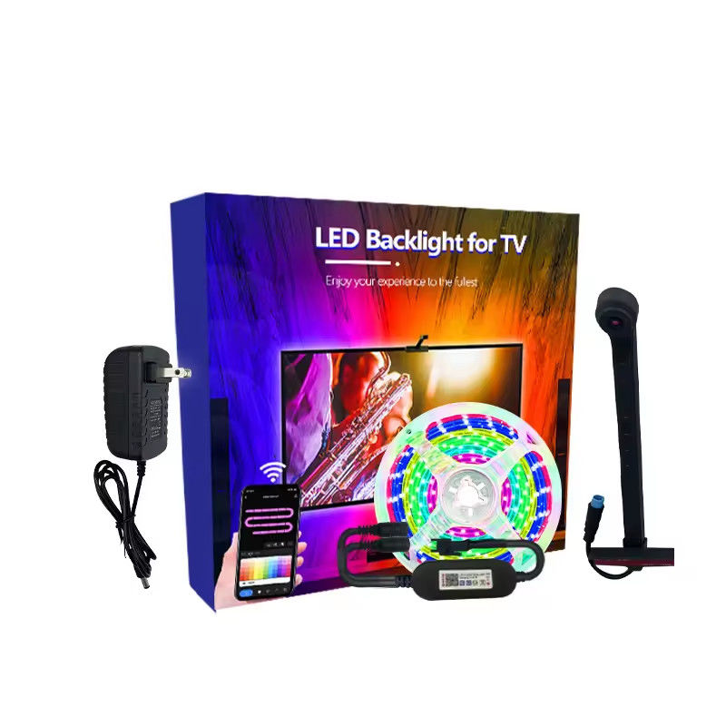 家庭装飾 3.8M 5M USB IP20 テレビ LED バックライト 音楽付き WIFI TUYA スマートホーム APP コントロール