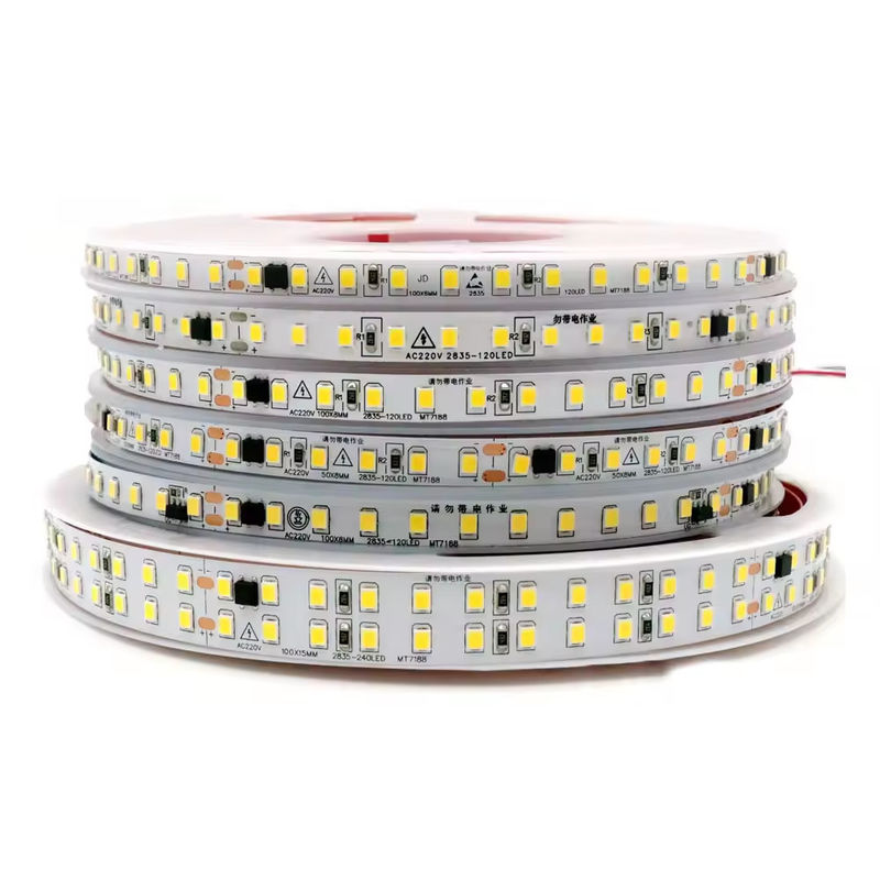 フリードライバー Ip44 220V 110V 2835 240led 10cmカットバックスティック 127V防水10cmカット柔軟な LEDストリップ