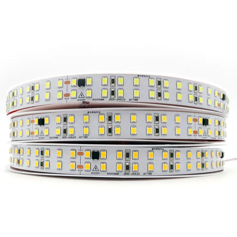 フリードライバー Ip44 220V 110V 2835 240led 10cmカットバックスティック 127V防水10cmカット柔軟な LEDストリップ