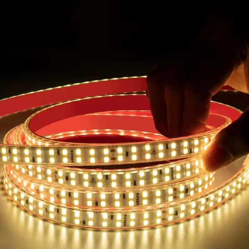 ドライバーなし 高電圧220V ドライバーなし セルフア adessive ライト ストライプ 240leds smd 2835 IP67 IP65 装飾線ライト