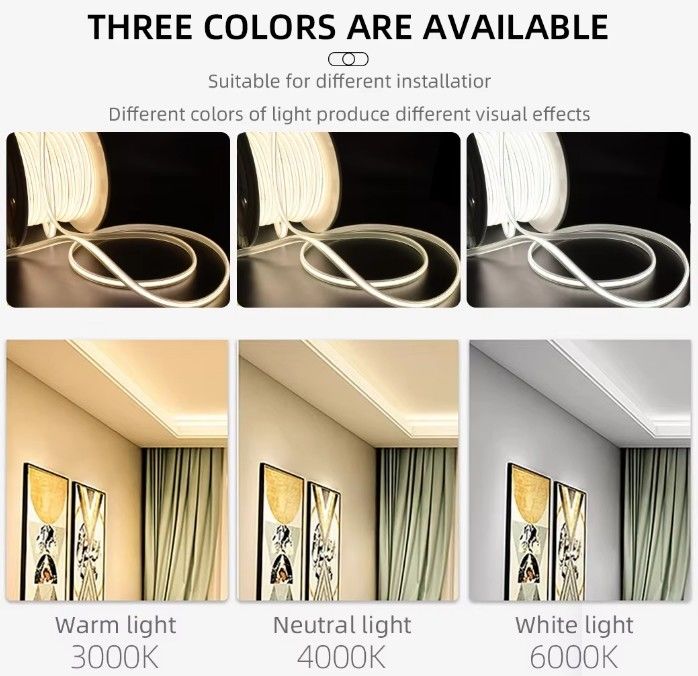 288LED 高電圧 110V 220V 柔軟なCOB LEDストライプライト 2700K 3000K 4000K 6000K