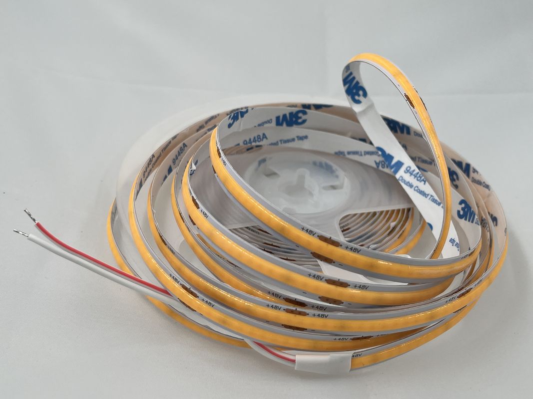 48V COB 320leds/M 90CRI ディムブル 100lm/W 11W/M 柔軟なCOB LEDストライプライト