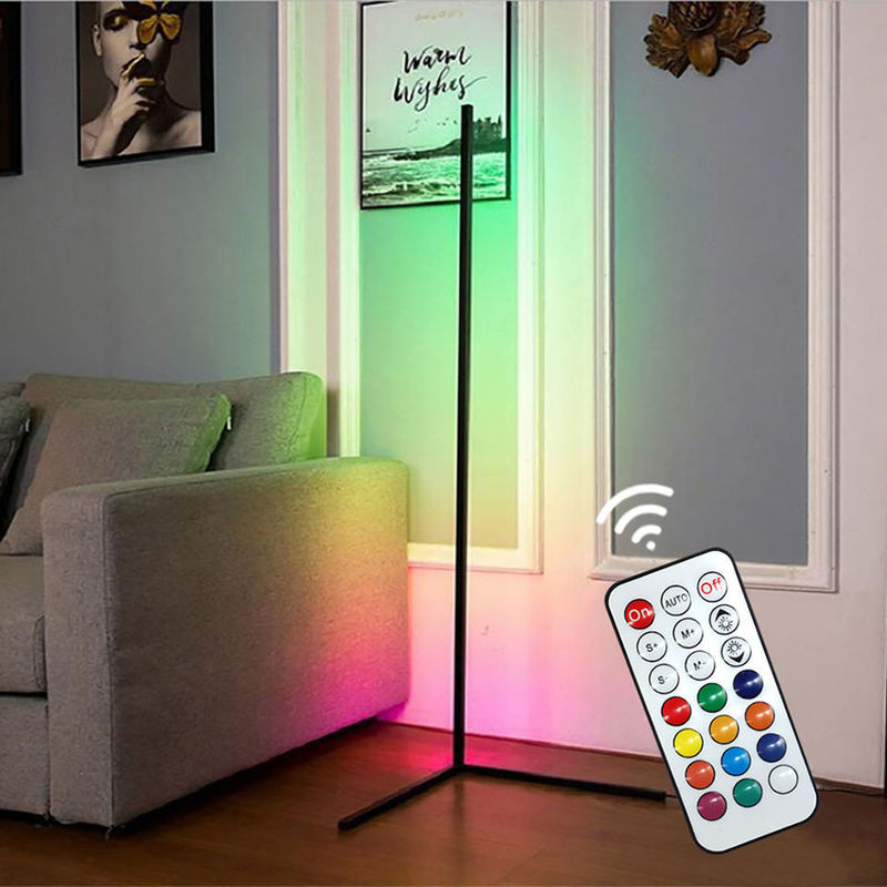 現代的な装飾用室内照明 LED 床ランプ RGB IC スマートコーナー 雰囲気光