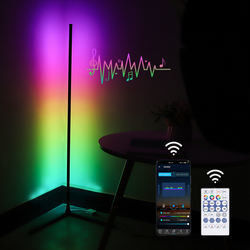 現代的な装飾用室内照明 LED 床ランプ RGB IC スマートコーナー 雰囲気光