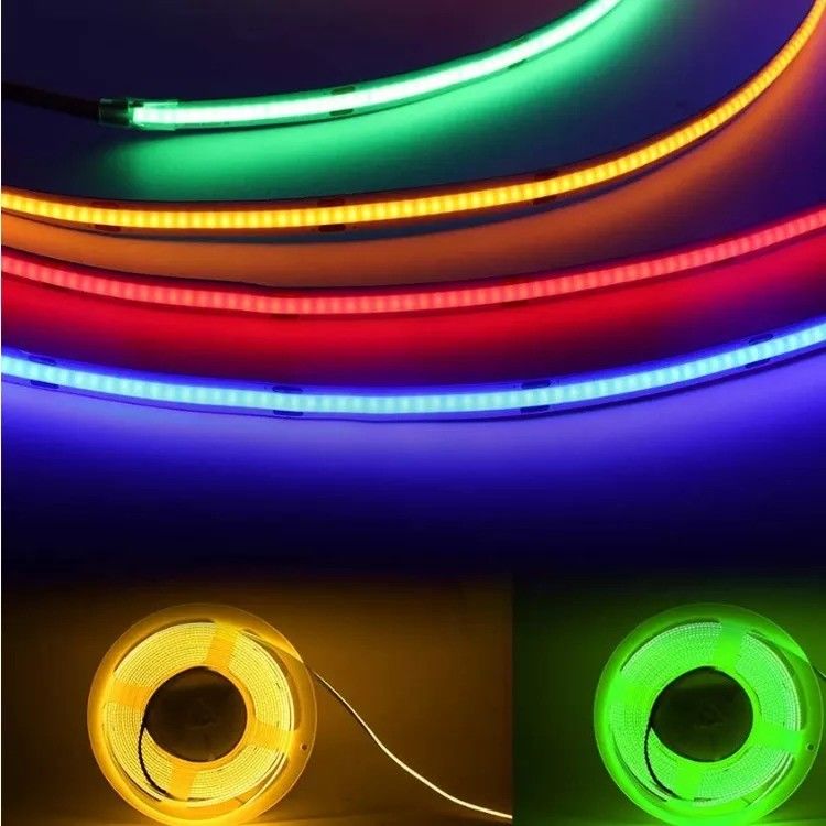 8mm LED コブ ストライプ 24v ライト ストライプ Usb テレビ バックライト フレックス 12v 超薄 小型 コブ LED ストライプ ライト