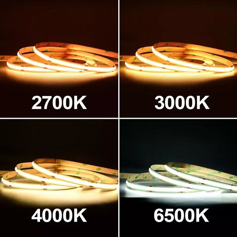 12W 防水 IP20 COB 480 LED 12V 8mm 10mm LED ストリップライト 庭の装飾用