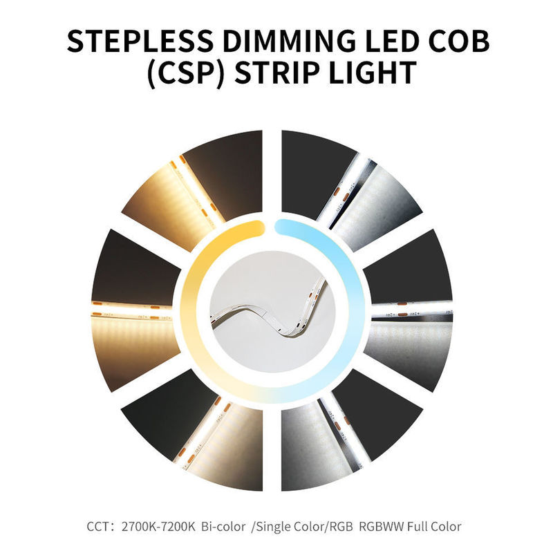 120度ビームアングル COB 320LED 24V 8mm 10mm LEDストライプライト 庭の装飾用