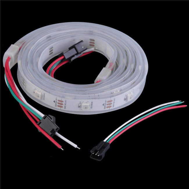 防水 12V ws2812 ws2811 LED ストライプ 60LEDs 魔法の色 RGB 装飾 CRI Ra 80