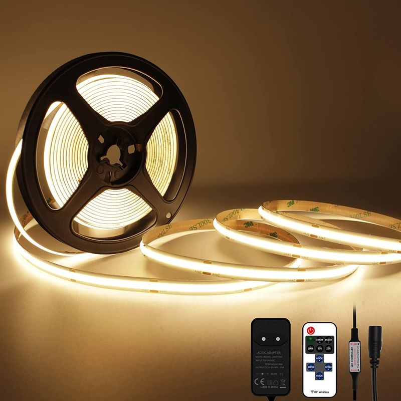 オーダーメイド 柔軟 320 480 LED Dc 5v 10000 ルメン ホットホワイト Rgb Fcob Cct Cob LED ストライプライト 倉庫