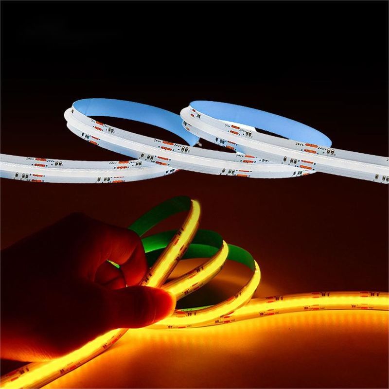 LEDテープ 5m/ロット Smd 320 384 840LEDs/m 防水 柔軟なコブ LEDストライプ Dc 24v Ra90 RGBCCT 3000k 4000k 6000k