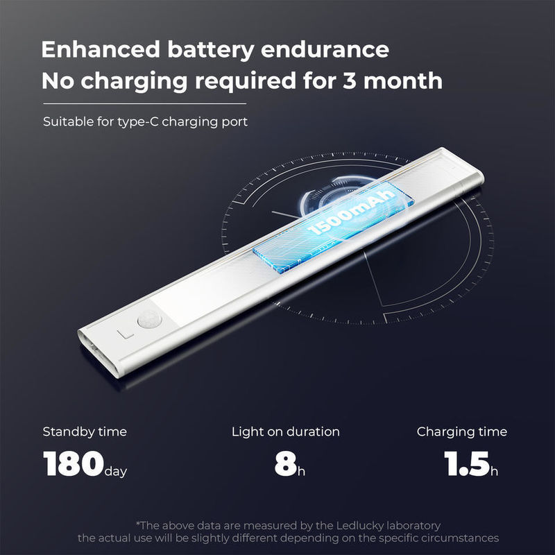 クローゼットバー クローゼットキャビネット照明 モーションセンサー LED 3000K色温