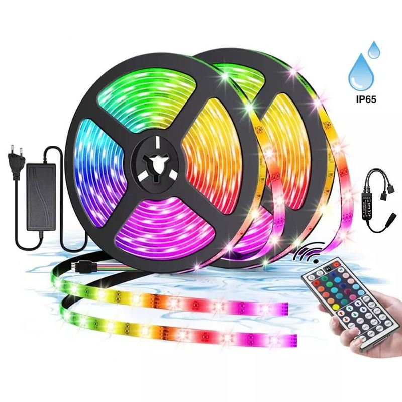耐久照明 防水 IP65 30d/m 5050 リモコン付きRGB LEDライトストライプ