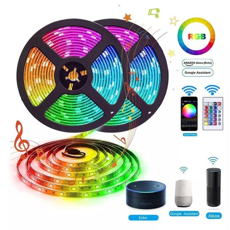耐久照明 防水 IP65 30d/m 5050 リモコン付きRGB LEDライトストライプ