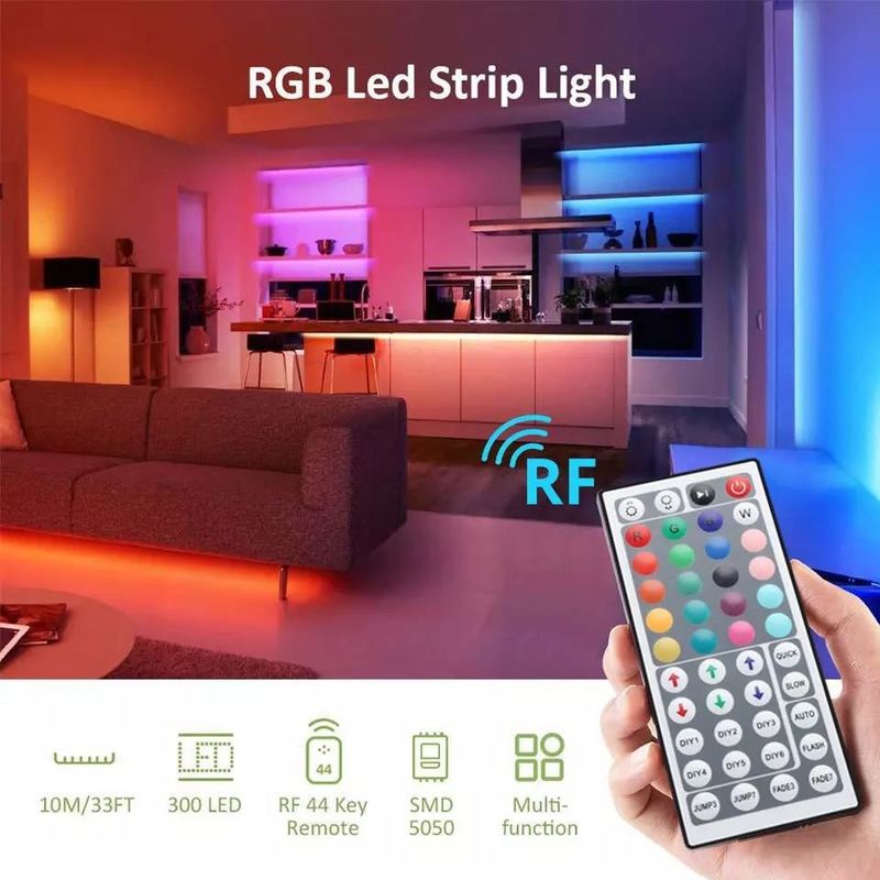 耐久照明 防水 IP65 30d/m 5050 リモコン付きRGB LEDライトストライプ