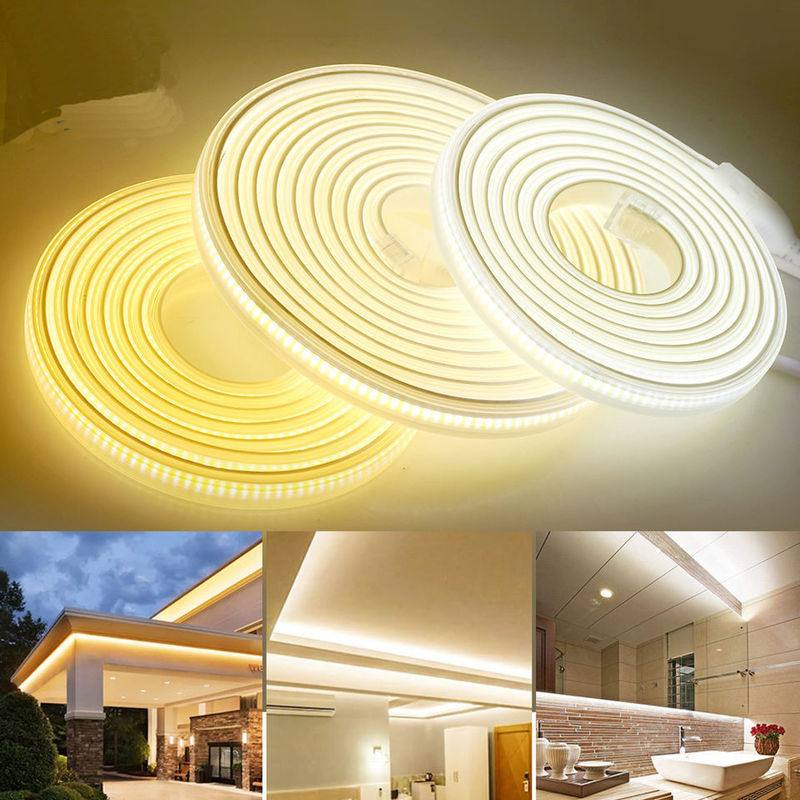 220v 280LEDs/m ホワイト/温かいホワイト/中性ホワイト COB LED ストライプ CE RoHS 100m 50m 高電圧