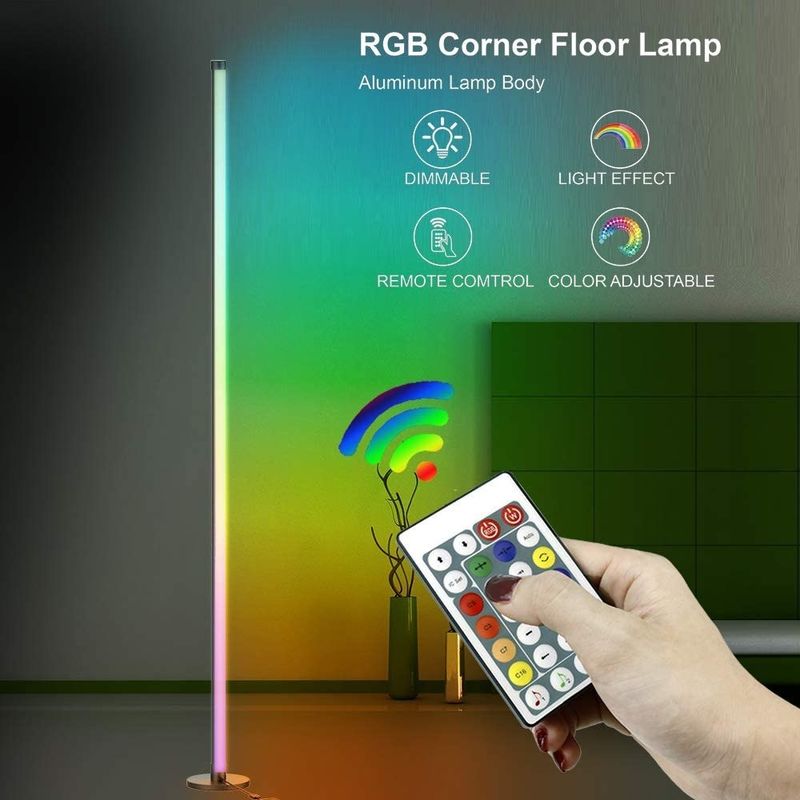 ゲームライト リビングルーム 雰囲気ライト Rgb 装飾 夜灯 立 LED コーナー 床ランプ
