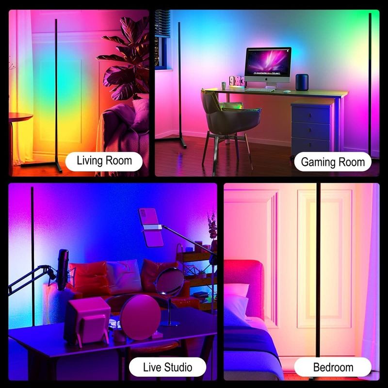寝室 RGB IC ゲームライト リビング 雰囲気 ライト 立 LED コーナー 床ランプ