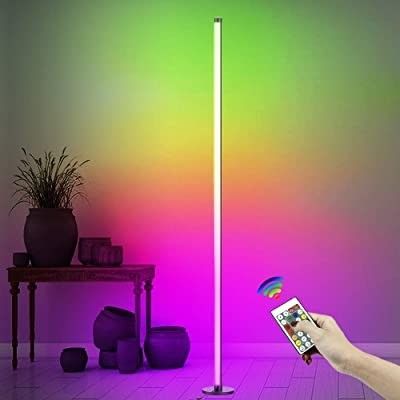 ゲームライト リビングルーム 雰囲気ライト RGB 装飾 ホーム ホテル 照明 立 LED コーナー 床ランプ