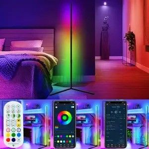 ゲームライト リビングルーム 雰囲気ライト RGB 装飾 ホーム ホテル 照明 立 LED コーナー 床ランプ