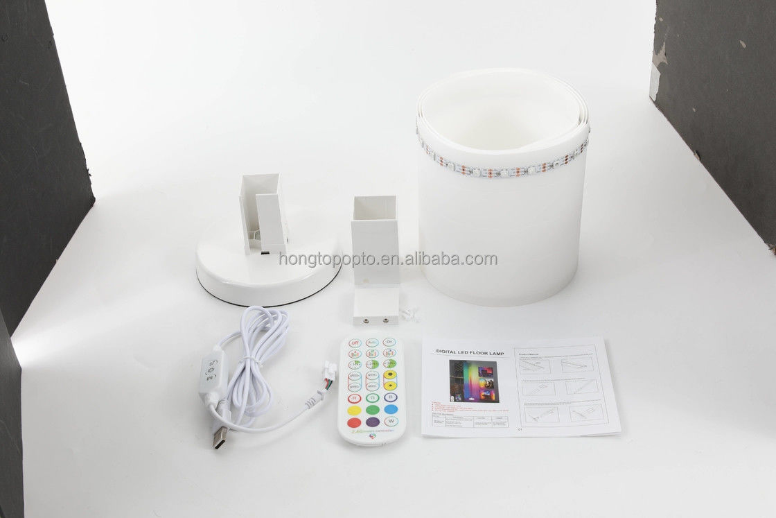 1.5M RGB 色彩豊かなリモコン LED 床灯 寝室の装飾用環境照明