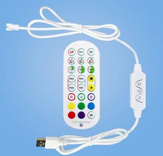 1.5M RGB 色彩豊かなリモコン LED 床灯 寝室の装飾用環境照明