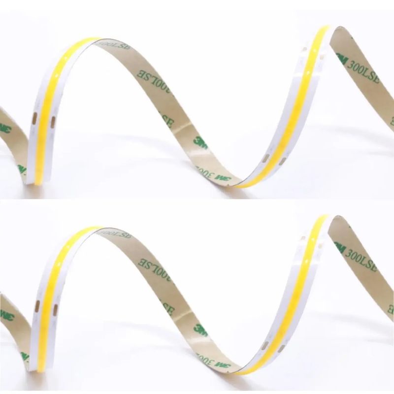 0.15kg IP20 COB 480 LED/M DC24V DC12V 汚れなく均一なLEDストライプライト CE ROHS 3-