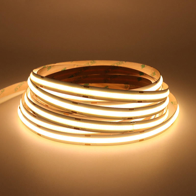 照明と回路設計 COB LED ストライプライト 5m / ロール 12v 24v 480Leds 3 90Ra