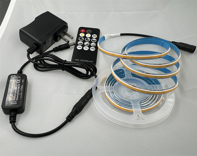CRI 90 COB LED ストライプライト 暗くなる 暖かい白色 冷たい白色 LED ライト IP20 1000lm