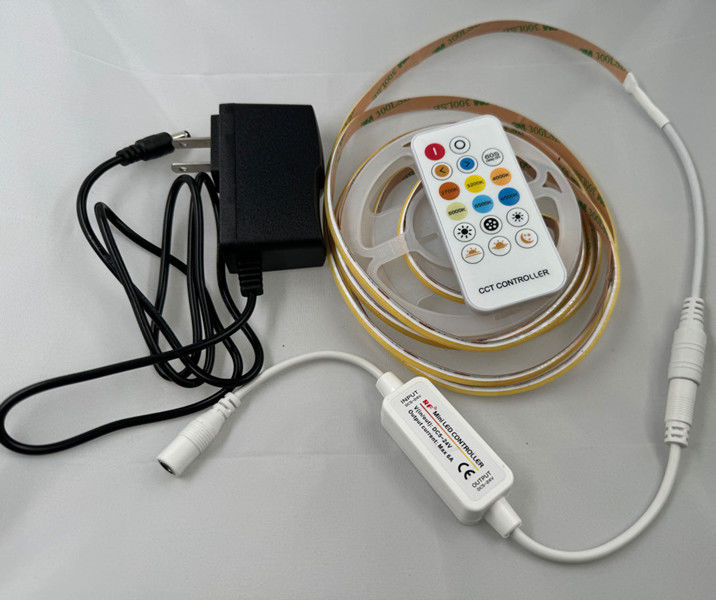 DC12V/24V 入力電圧 LED ストライプキット 暗調可能なCOBライトとスマートドライバー