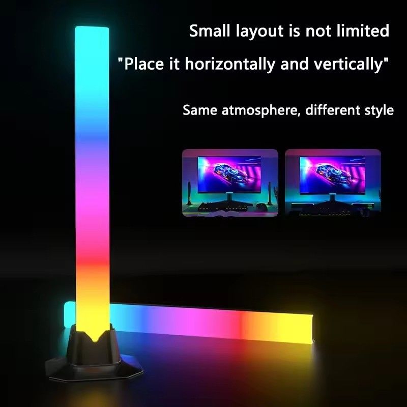 18LEDS 変色 RGB RGBIC 床ランプ 寝室の装飾用 30cm と 50cm サイズ