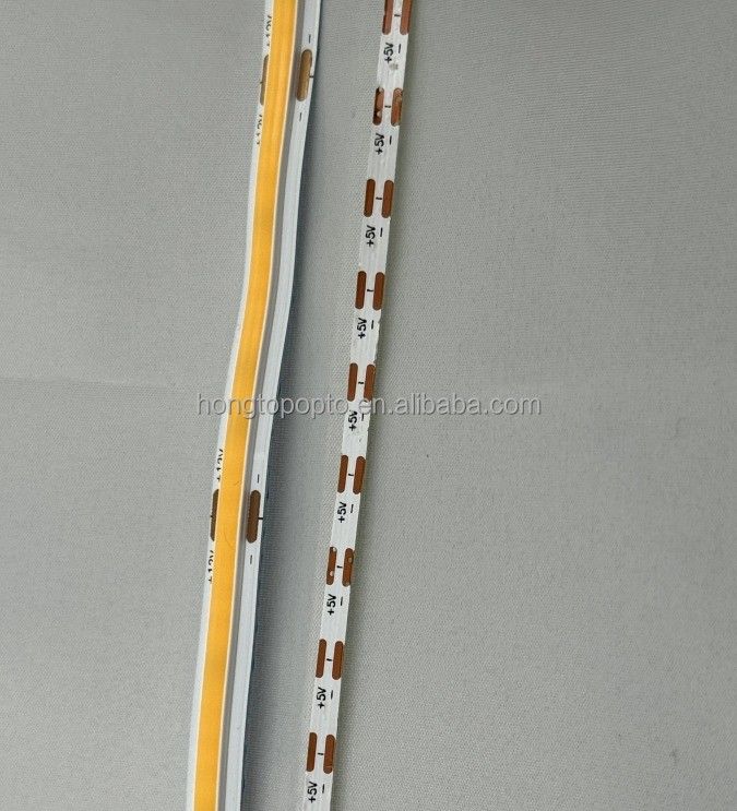 ランプ 光効率 90lm/w 1000lm 超狭いCOB LED ストライプライト 3mm 400LEDs/m
