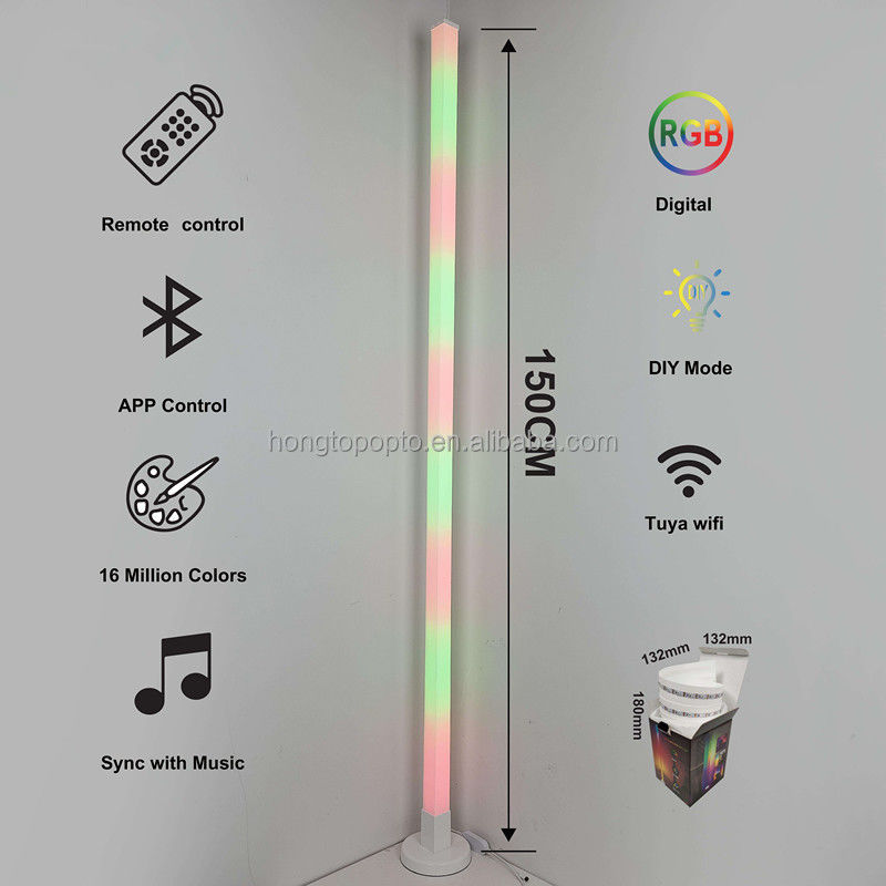 雰囲気 スマート ブルーツepo_Latn LED 床灯 USBポートとディム可能なスタンド床灯