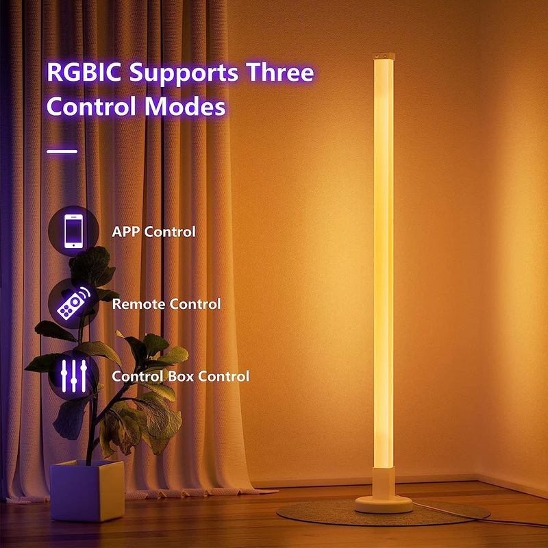 80 CRI リモコン制御と充電機能の LED ベッドルームコーナー環境照明